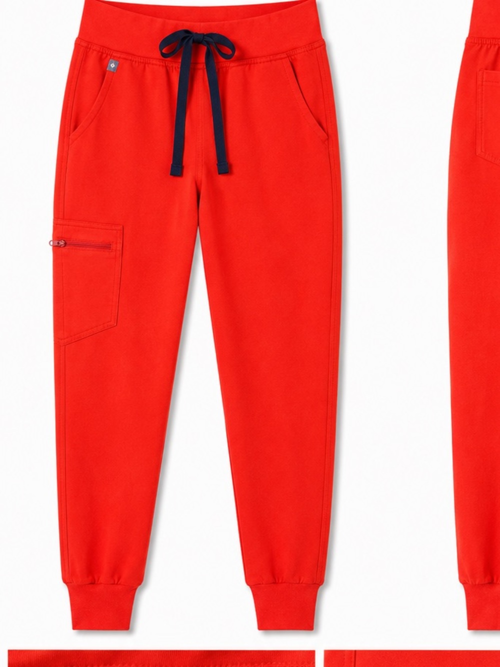 FIGS Zamora Jogger Scrub Pants Neon Orange